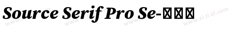 Source Serif Pro Se字体转换